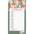 Calendrier mensuel à effeuiller Vegetal - 19x36 cm - Janvier à décembre - BOUCHUT GRANDREMY