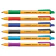 6 Stylos-billes pointball - Pointe moyenne - Coloris assortis - STABILO