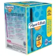 100 stylos bille Inkjoy 100 CAP PAPER MATE - Pack &eacute;co - Noirs 