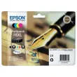 4 cartouches T1636 - Noir, cyan, magenta et jaune - EPSON