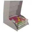 Présentoir Courbo Slim 6 cases - PAPERFLOW - Gris