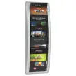 Présentoir mural aluminium Quick Fit - PAPERFLOW - 5 cases A5