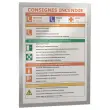 2 Pochettes adhésives Duraframe - A3 - Argent - DURABLE