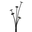 Porte-manteau Festy - 5 patères - Noir - ALBA