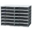 Tiroir pour cases Modulodoc - Hauteur normale 5,4 cm - porte &eacute;tiquette int&eacute;gr&eacute; - EXACOMPTA 