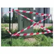 Ruban de signalisation rouge et blanc - 100 m x 50 mm - Viso 