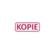 Timbre &agrave; formule commerciale  X-Print "Kopie" - rouge 