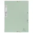 Chemise élastique 3 rabats - Carte recyclée - Vert sauge - EXACOMPTA