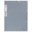 Chemise &eacute;lastiques 3 rabats - Carte recycl&eacute;e - Bleu gris - EXACOMPTA 