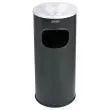 Cendrier avec corbeille - 30L - Noir - PROBBAX