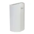 Collecteur mural demi-lune - 40L - Blanc 