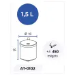 Cendrier mural - 1,5L - Noir - PROBBAX 