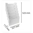 Trieur mural modulable - Horizontal - 6 compartiments - Gris - EXACOMPTA