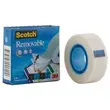 Rouleau d'adhésif invisible et repositionnable - SCOTCH Magic 811 - 33 m x 19 mm