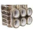 6 Adhésifs plastique économique - 66 m x 48 mm - Havane