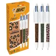Stylo-bille 4 couleurs - Motif léopard - BIC