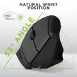 Souris ERGO sans fil - Verticale - Rechargeable - Noir - T'nB