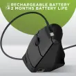 Souris ERGO sans fil - Verticale - Rechargeable - Noir - T'nB