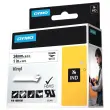 Ruban RHINO DYMO 1805430 - 5,5 m x 24 mm - Texte noir sur fond blanc
