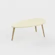 Table basse upcyclée Bellecombe - 95 x P 50 cm - Montée - Sable