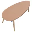 Table basse upcycl&eacute;e Bellecombe - 95 x P50 cm - Mont&eacute;e - Camel 
