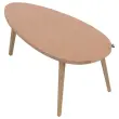 Table basse upcycl&eacute;e Bellecombe - 95 x P50 cm - Mont&eacute;e - Camel 