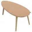 Table basse upcyclée Bellecombe - 95 x P 50 cm - Camel