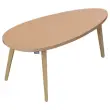 Table basse upcyclée Bellecombe - 95 x P 50 cm - Camel