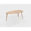 Table basse upcyclée Bellecombe - 95 x P 50 cm - Camel