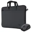 Sacoche pour PC 16" Recycl&eacute;e + Souris Sans Fil Noir - TRUST 