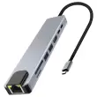 HUB USB-C 8 Ports en 1 HDMI 4K - T'NB