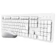 Pack Clavier + Souris Ambidextre & Silencieux - Sans fil - Blanc - TRUST