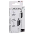 C&acirc;ble 100W 2m USB-C/USB-C - Tress&eacute; - Blanc - T'NB 
