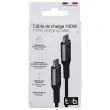 C&acirc;ble USB-C iClick 140W - 2m - Noir - T'NB 