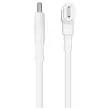 Câble hybride USB-C et Lightning en silicone 1.5M - Blanc