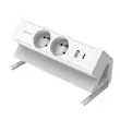 Unité d'Électrification - Power Desk 2 - USB-A & USB-C - Blanc - FELLOWES