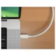 C&acirc;ble USB-C vers HDMI 4K en Nylon Tress&eacute; Blanc 2,5m - HYPERTEC 