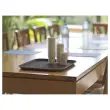 Plateau de service rectangulaire - 45 x 35 cm - Marron 