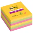 6 Blocs lignés néons - 10,1 x 10,1 cm - POST-IT