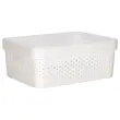 Panier Infinity Dots 11L - Recyclé - Blanc - CURVER