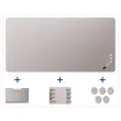 Tableau en Verre Mat Magn&eacute;tique 100x200 + Kit - Gris- LEGAMASTER 