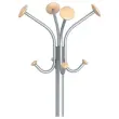 Portemanteau Vienna 4 doubles pat&egrave;res-Alu et bois 
