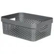 Panier Infinity Dots 11L - Recyclé - Gris - CURVER