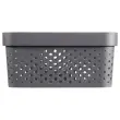 Panier Infinity Dots 11L - Recyclé - Gris - CURVER