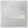 Grand sous-main tapis de bureau - gris
