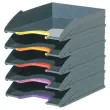 5 Corbeilles à courrier Varicolor - Gris - DURABLE