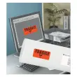 25 Planches d'étiquettes fluorescentes 99,1x38,1 - rouge - AVERY