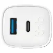 Chargeur secteur 1 USB Type-C + 1 USB-A GAN 45W