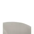 2 Fauteuil Arco avec Roues et Piétement Métal Noir - Beige - GENERIQUE