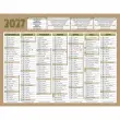 Calendrier banque  Natura 14 mois - 17,5x13,5 cm - Janvier &agrave; d&eacute;cembre - BOUCHUT GRANDREMY 